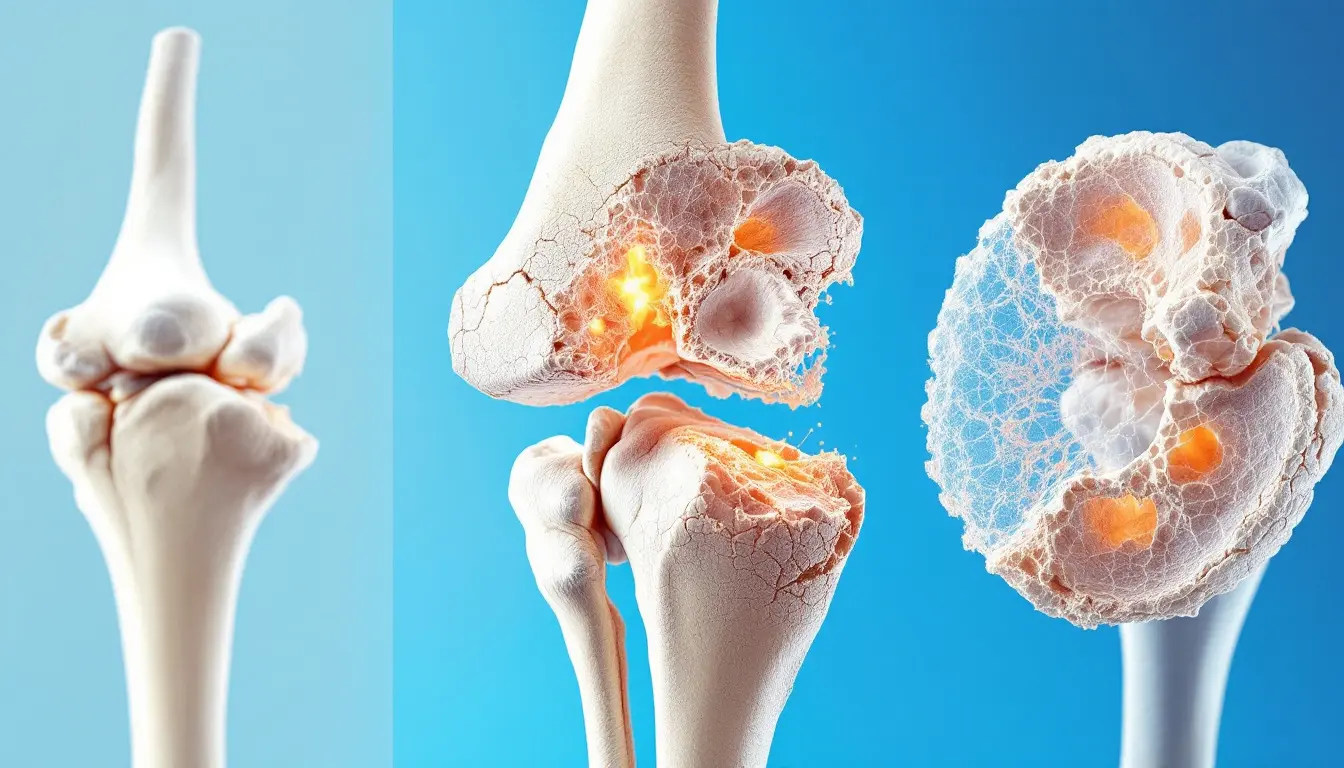 Osteoporose: A Fragilidade dos Ossos Sendo Gradualmente Consumidos.